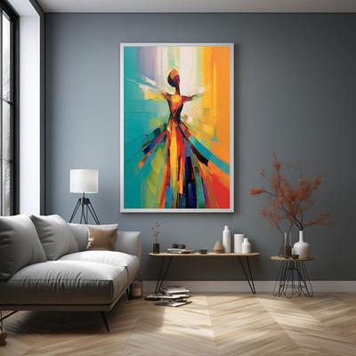 Large hand painted pattle knife ballet Oil Painting of Dancing Girl Dancing Girl oil painting Art on Canvas Dancing Girl Wall Art Abstract gril painting for bedroom living room artwork painting