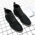 Men's Boots Dress Shoes Desert Boots Chukka Boots Sporty Casual Outdoor Daily PU Warm Comfortable Slip Resistant Booties / Ankle Boots Lace-up Black Brown Gray Fall Winter