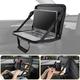 3 in 1 Steering Wheel Eating Tray Upgraded(16.1''10'') Car Back Seat Laptop Desk Multifunctional Car Office Bag Car Work Table for Writing Car Organizer for Kids Commuters Family