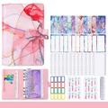 11 Colors A6 Macaron Marble Leather A6 PU Leather DIY Binder Notebook Cover Journal Agenda Planner Cover Diary Schedule Paper Cover School Stationery Diary Weekly Monthly Planner Budget Planner 2023