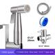Two Ways 304 Stainless Steel Toilet Handheld Shattaf Bidet Sprayer Shower Heads Set Shower Faucet Accessories Muslim Shower G1/2 or G7/8
