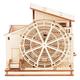 DIY Handmade Wooden Assembled Waterwheel Pen Holder Model Wooden 3D Three-Dimensional Puzzle Educational Toy Children's Gift-Waterwheel 95 x 117 x 113 mm