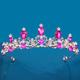 Headwear Bridal Crown European Baroque New Wedding Dress Crown Birthday Adult Gift Versatile Crystal Accessories