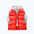 Kid Boy and Girl Puffer Vest Outerwear Basic Plain Sleeveless Winter Coat Black Gray Pink Daily Outdoor 3-13 Years