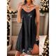 Women's Black Dress Sequin Dress Party Dress Sequins Shimmer Sleeveless Mini Dress Vacation Black Spring Winter