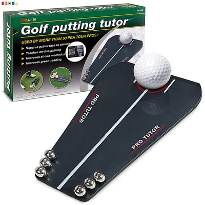 Golf Putting Tutor Golf Putting Trainer Golf Putting Aid Golf Putter Corrector with Free Zippered Bag for Beginners, Pros, Kids, Adults