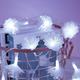 Guirlande lumineuse féerique en fibre optique 1.5m 10led/3m 20led, fleur artificielle décorative, guirlande lumineuse à piles, décoration de fête, salle de mariage, décor de jardin
