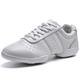 Men's Dance Sneakers Cheer Shoes Training Performance Practice Lace Up Sandals Strappy Sandals Sporty Look Professional Sneaker Cuban Heel Round Toe Lace-up Teenager Adults' White Black