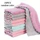 10PCS Coral Velvet Dishcloth Set, Double-Sided, Highly Absorbent, Non-shedding, Oil-resistant, Kitchen Towels for Wet and Dry Use