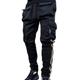 Men's Joggers Cargo Pants Drawstring Side Pockets Bottoms Athletic Athleisure Summer Reflective Breathable Quick Dry Fitness Running Jogging Sportswear Activewear Stripes Black Red Light Blue