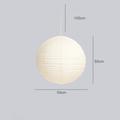 White Round Rice Paper Lantern Pendant Light, Paper Lamps Paper Lights, Easy to Assemble,Fixtures 11.02 15.75 Ceiling Hanging Lamp 30cm