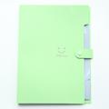 1pc 5-Pocket Cute Folder With Labels Letter Size Expanding File Folder For School Office Home