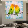 Colorful Macaw Parrot Canvas painting hand painted Tropical Bird oil painting Wall Art Wildlife painting Home Decor Nature Painting Animal Portrait Abstract Artwork Gift Idea forliving room home decor