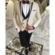 Champagne Sky Blue Men's Prom Suits Wedding Suits Groomsmen Tuxedos Daily Business Formal Suits 3 Piece Plus Size Single Breasted One-button 2024