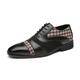 Men's Oxfords Derby Shoes Formal Shoes Brogue Dress Shoes Walking Casual Daily PU Comfortable Lace-up Black Brown Spring Fall