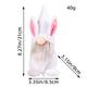 Easter Faceless Doll Decorations: Cute Bunny Doll Figurines, Perfect for Creating Festive Party Atmosphere Props and Decorations