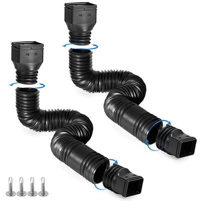 Rain Gutter Drain Extension, Flexible Drain Extension Connector, Rainwater Drainage Pipe Connector