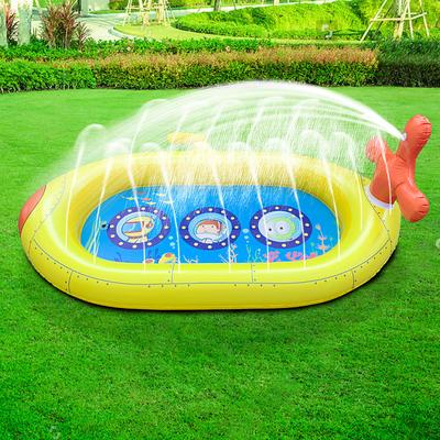 Inflatable Sprinkler Pool Children's Water Playing Toys Shark Swimming Pool Game Sprinkler Pool Dog Sprinkler Pad