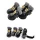 Dog Boots / Shoes Snow Boots Puppy Clothes Solid Colored Fashion Waterproof Keep Warm Winter Dog Clothes Puppy Clothes Dog Outfits Silver Gray Black Red PU Leather Suede