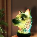 Resin Table Lamp Animal Series Simulated Stained Glass Night Light Retro Desk Lamps for Bedroom Bedside Lamp Animal Lovers Home Decor 1015CM/3.935.9INCH