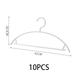 10PCS Seamless Non-slip Plastic Hangers: Half-round, Wide Design for Household Drying, Dual-purpose Clothes Hangers for Wet and Dry Clothes