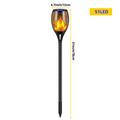 Solar Garden Flame Light 96 LED Solar Lights Outdoor Flickering Torch Waterproof Decor Landscape Lawn Lamp Path Lighting