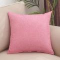 Decorative Toss Pillows Solid Color Home Office Simple Modern Flax Pillow Case Cover Living Room Bedroom Sofa Cushion Cover Modern Sample Room Cushion Cover Pink Blue Sage Green Purple