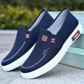 Men's Loafers Slip-Ons Comfort Loafers Cloth Loafers Walking Vintage Casual Outdoor Daily Cloth Warm Height Increasing Comfortable Lace-up Black Blue Grey Winter