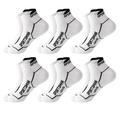 Men's 6 Pack Multi Packs Socks Ankle Socks Low Cut Socks Running Socks Casual Socks Black White Color Color Block Sports Outdoor Casual Daily Basic Medium Spring Fall Fashion