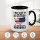 1pc 11oz/330ml Funny Coffee Mug I May Live In The United States But My Story Begins In Honduras. Water Glass Tea Cup Suitable For Office/home/party Gifts/wedding Gifts Perfect Birthday Gift Han