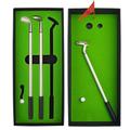 Golf Pen Set,Mini Desktop Golf Ball Pen Gift Set, Golf Race Souvenirs,Unique Gifts for Golfer Fans Coworker (Mini Golf flagpole Red)