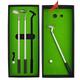 Golf Pen Set,Mini Desktop Golf Ball Pen Gift Set, Golf Race Souvenirs,Unique Gifts for Golfer Fans Coworker (Mini Golf flagpole Red)