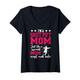 Damen I'm A Hammer Throwing Mom Hammer Werfer Mama T-Shirt mit V-Ausschnitt