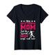 Damen I'm A Hammer Throwing Mom Hammer Werfer Mama T-Shirt mit V-Ausschnitt