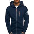 Per uomo Stampe astratte Stelle Felpe Manica lunga Felpe Con cappuccio Di tendenza Giornaliero Da mare Per uscire Primavera Autunno Nero Bianco Blu marino Abbigliamento progettista S M L XL 2XL 3XL