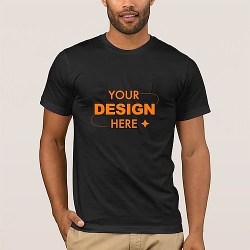 maglietta da uomo personalizzata 100% cotone personalizzata aggiungi la tua immagine maglietta con stampa grafica di design fotografico per l'estate casual da motociclista