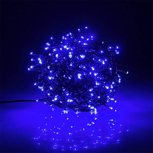 10m 100 led 12v luci di stringa a bassa tensione led ad alta potenza 1 x 12v 2a adattatore caldo bianco bianco blu impermeabile decorativo esterno impermeabile luci da giardino lampada da giardino