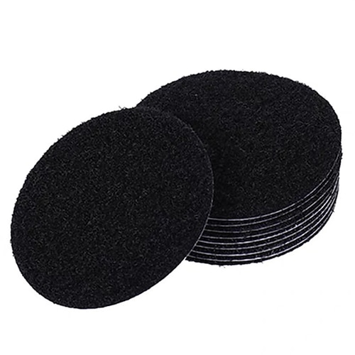 20 monete con gancio posteriore appiccicoso punti autoadesivi in nylon bianco e nero per l'ufficio della scuola domestica