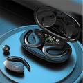 Cuffie Senza Orecchie Wireless a Conduzione Ossea Cuffie Wireless Wireless Effetti Stereo Estremamente Potenti Voci Basse Generali per iOS Android Telefono