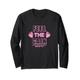 Feel the Gain Rosa Fitness Motivation Sprüche Gym Trainings Langarmshirt