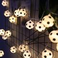 luci stringa di calcio a led tazza euro 3m 1,5 m funzionamento a batteria o usb coppa del mondo luci fata calcio fai da te bar ktv club party decorazione della stanza dei bambini