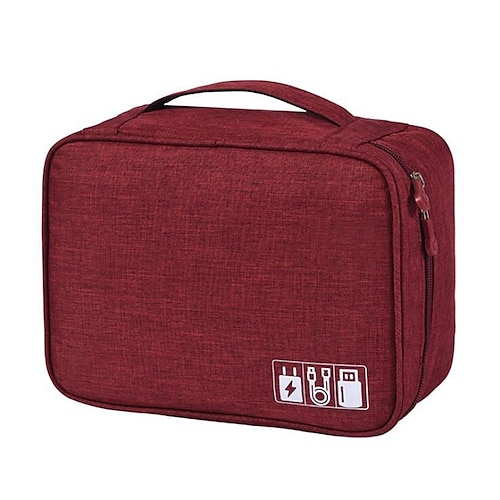 organizer per elettronica, borsa organizer per cavi universale da viaggio, custodie impermeabili per accessori elettronici, organizer per cavi, caricabatterie, telefono, usb, scheda SD, dischi