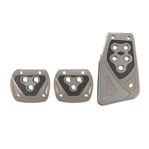 3 pezzi universali antiscivolo pedali acceleratore freno frizione pedane set copertura per cambio manuale auto