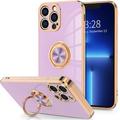 Custodia per iPhone 16e iPhone 16 iPhone 15 Pro Max Plus iPhone 14 13 12 11 Pro Max Mini X XR XS Max 8 7 Plus Custodia posteriore con supporto anello protezione obiettivo della fotocamera TPU