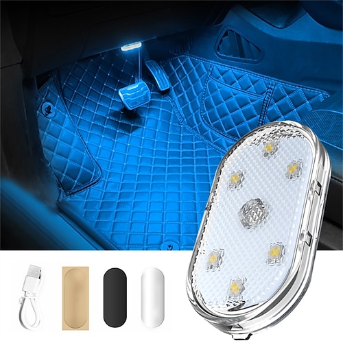 mini led per auto luce d'atmosfera per interni usb ricaricabile magnetica wireless touch light luce di lettura per tetto accessori per interni auto