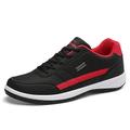 Per uomo Scarpe da ginnastica Scarpe comfort Corsa Scarpe da tennis Footing Informale Esterno Giornaliero PU Con lacci intrecciali Nero / Rosso Bianco Blu scuro Autunno