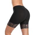 Per donna Pantaloncini intimo Capitale Tinta unita Carne Nero Informale Breve Casual / quotidiano