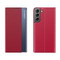 Custodia per telefono per Samsung Galaxy S24 S23 S22 S21 Ultra Plus A72 S25 Ultra Custodia a corpo intero Auto Sleep Wake Up Flip magnetico con supporto di colore solido TPU PU
