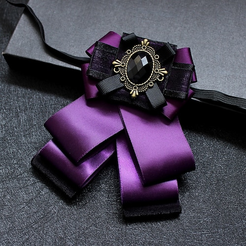 Per uomo Di tendenza Papillon Tinta unica Nero Giallo Rosso 2023