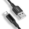 caricabatterie iphone 3.3ft 6.6ft cavo rock lightning cavo di ricarica iphone 2.4a ricarica rapida cavo usb intrecciato in nylon compatibile con iphone 14 pro max 13 pro 12 11 xs max 8 plus 7